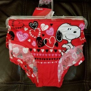 Snoopy Valentine's Hearts Panties 2-pack - women's size L